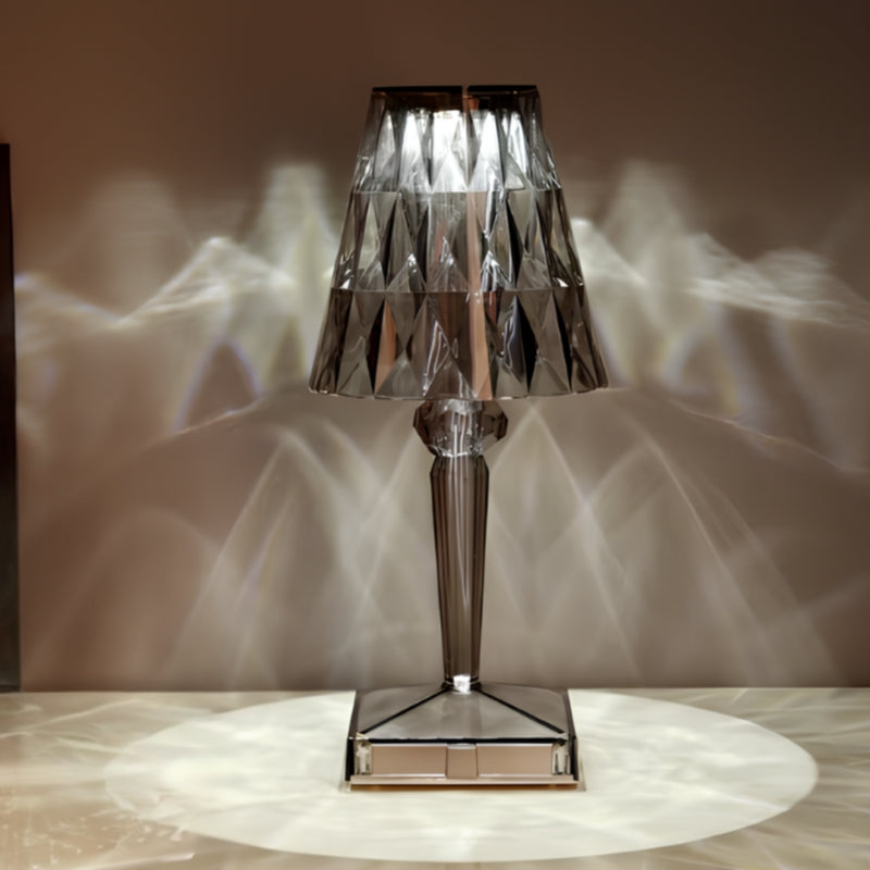 Crystal Table Lamp with Touch Control - LumeCrystal | Bowlift