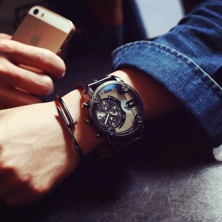 BowLift | Men's Fashion Large Dial Style Steel Band Watch