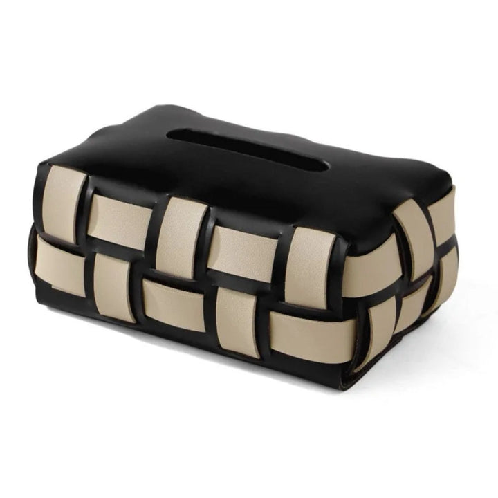 BowLift | Braided Vegan Leather Tissue Holder