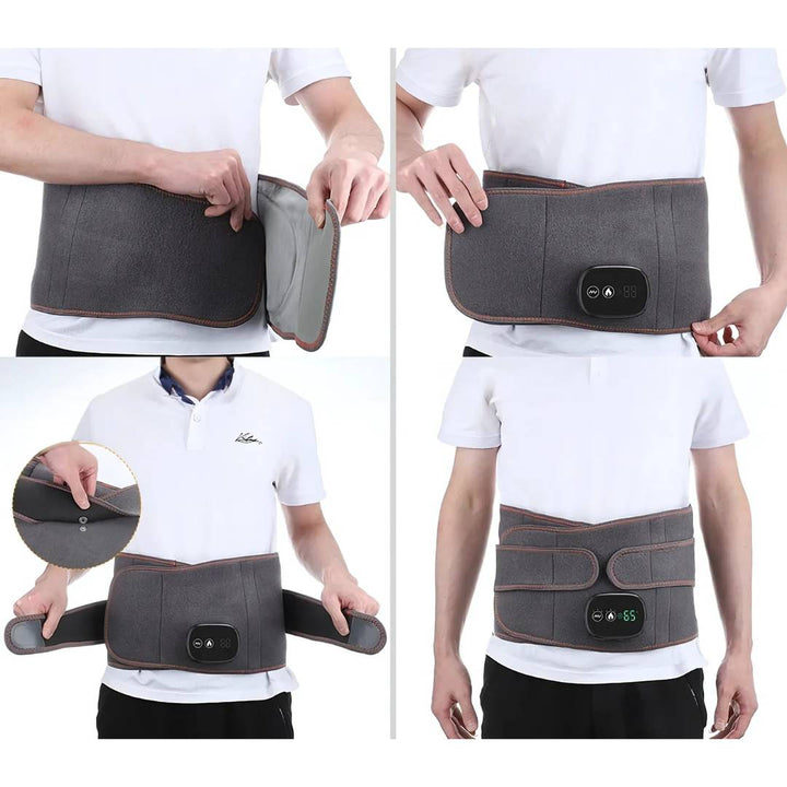 ThermaRelief Heated Belt for Back Pain | Red Light Therapy - Adjustable Belt - Relieves Back Pain - Relieves Muscle Tension - Improves Circulation Bowlift