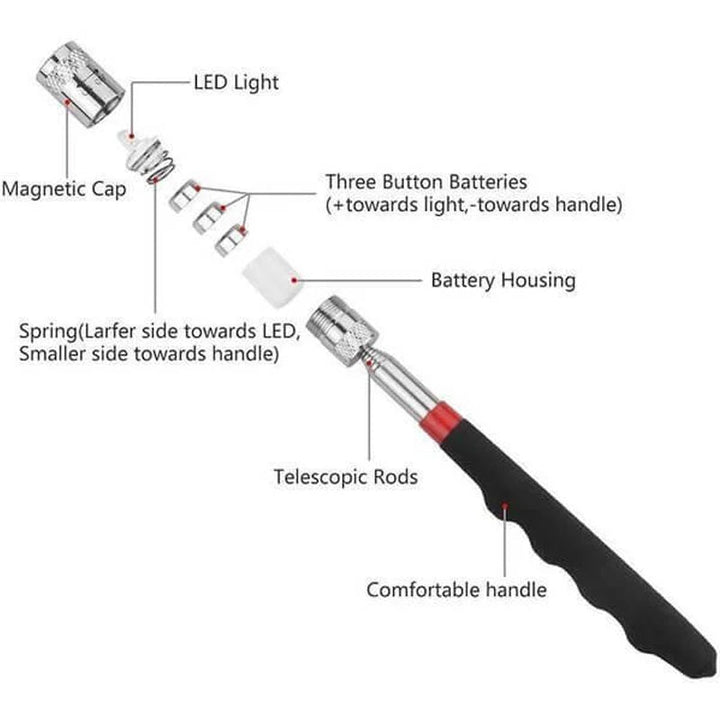 BowLift | LED Retractable Magnetic Pickup