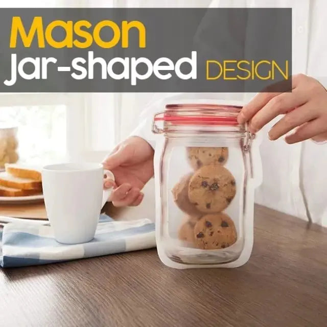 BowLift | 10+10 | Reusable Ziplock bags in jar design