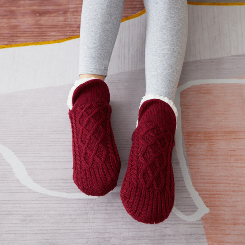 BowLift | New Woven And Velvet Indoor Socks Slippers
