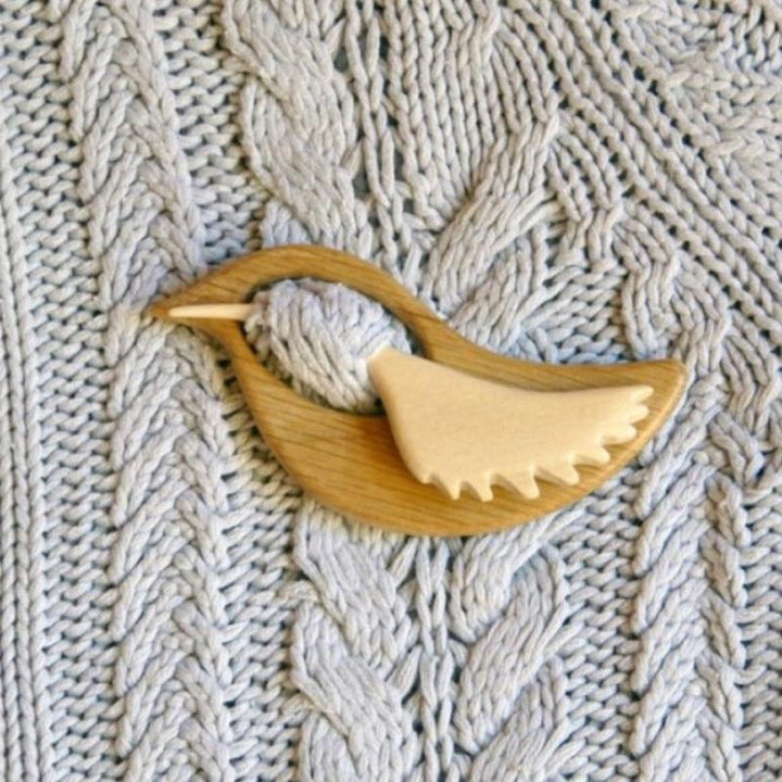 BowLift | Sweet animal brooch made of wood