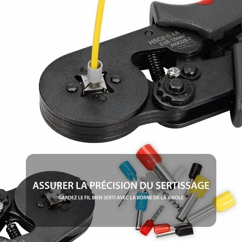 End sleeves crimping tool set with cable lugs | Bowlift