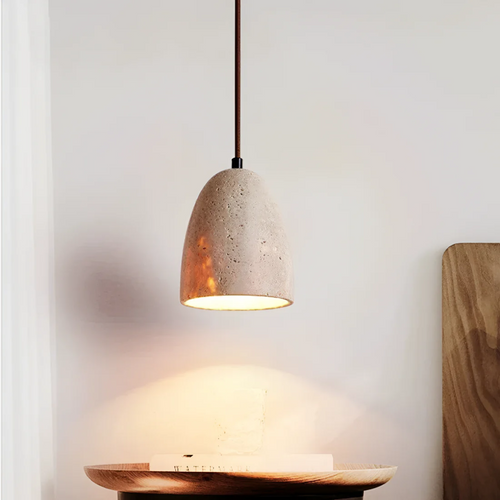 BowLift | Retro Travertine Pendant Lamp