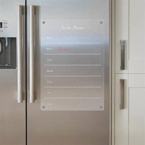 BowLift | Weekly Planner Magnetic Fridge Organizer | Vibrant Markers, Easy Wipe Clean & Ideal for Home Kitchen Management