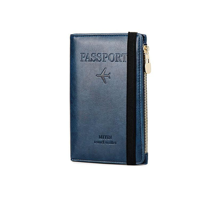 Men's Leather Passport Wallet with RFID Blocking | Bowlift