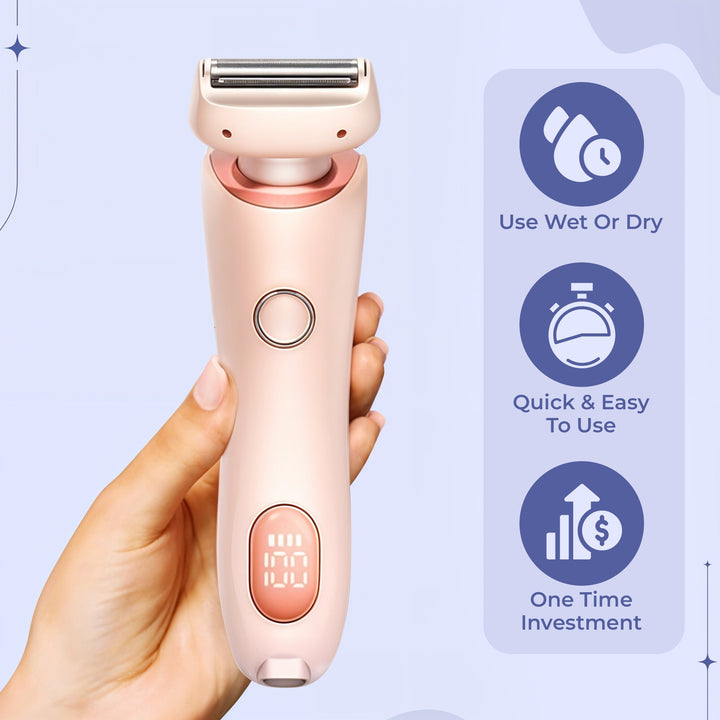 Electric Portable Razor - Perfect for both wet and dry shaving Bowlift