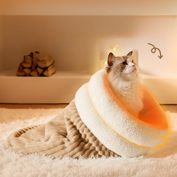 Cozy Cat Bed Sleeping Bag Bowlift