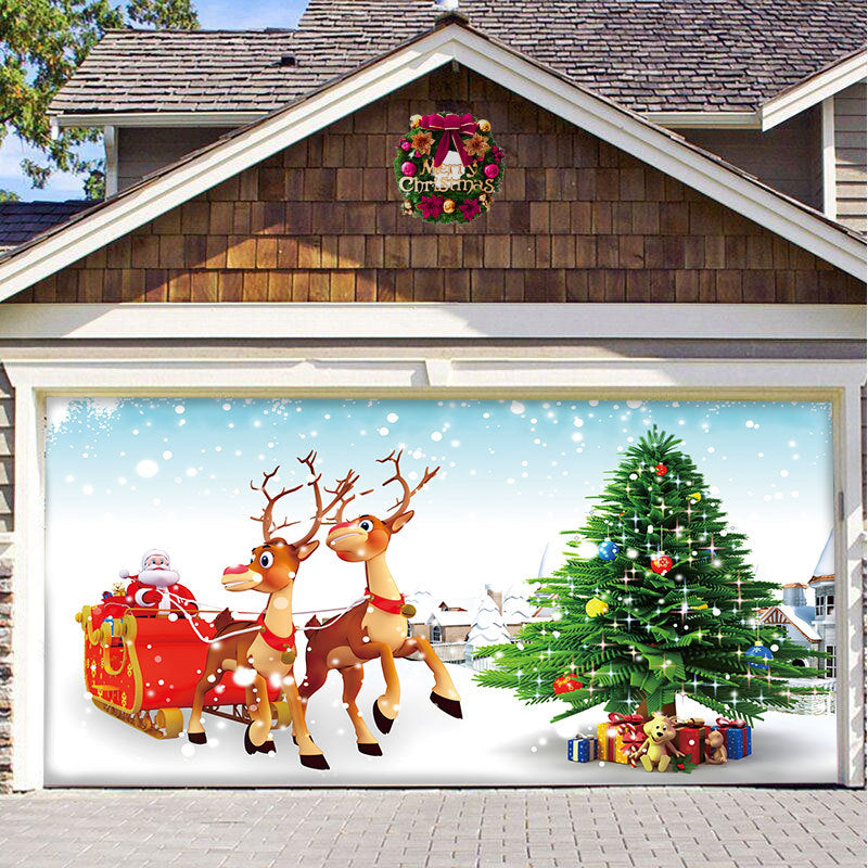 BowLift | Snow Garage Door Banner Ornament