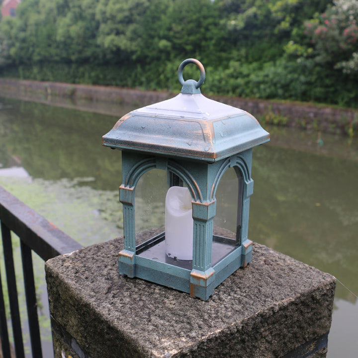 Traditional European Solar Waterproof House Cubic Plastic LED Landscape Lighting Outdoor Light For Garden | Bowlift
