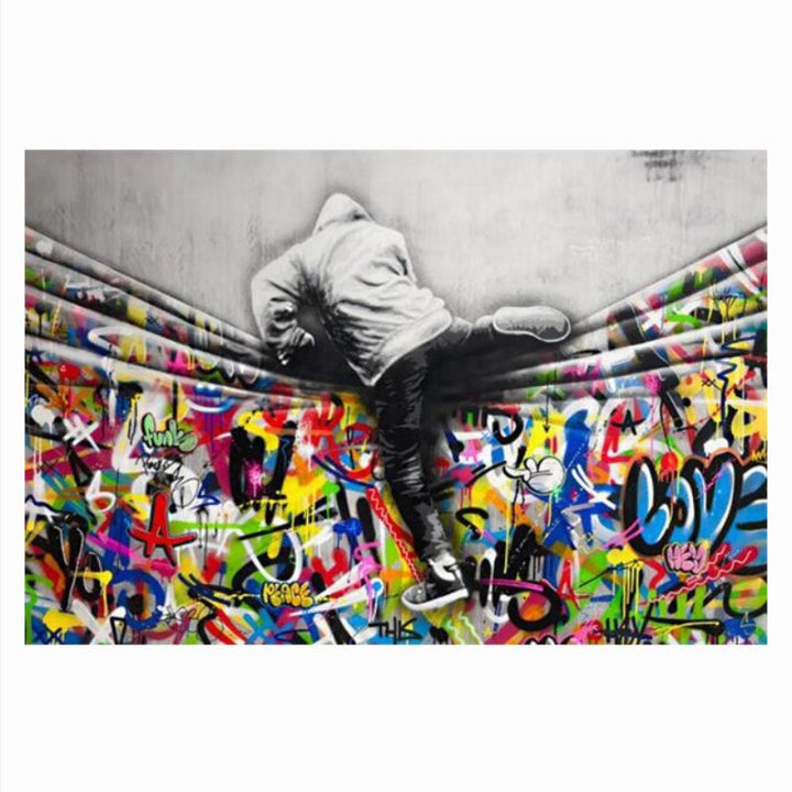 Pop Art Street Graffiti - Canvas Wall Art Painting | Bowlift