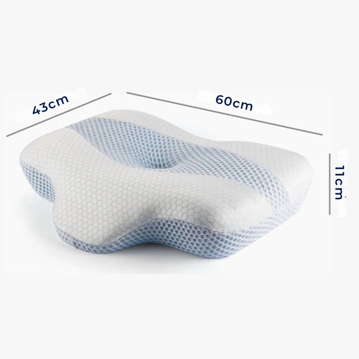 RestAlign Neck Pain Orthopedic Pillow | Cervical Cooling Memory Foam Pillow - Neck Pain Relief - Spinal Alignment Support Pillow Bowlift