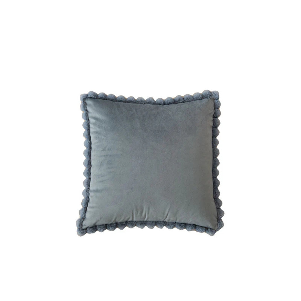 BowLift | Velvet Pom-Pom Trim Cushion Cover