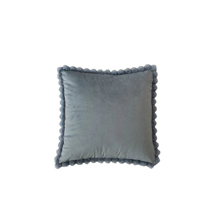 BowLift | Velvet Pom-Pom Trim Cushion Cover