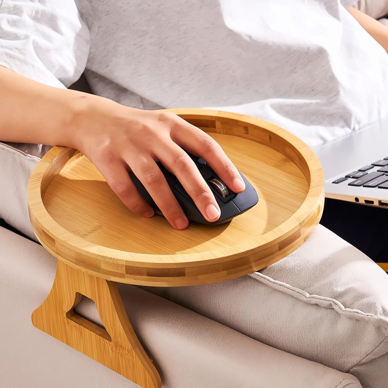 BowLift | Wooden Sofa Armrest Side Table
