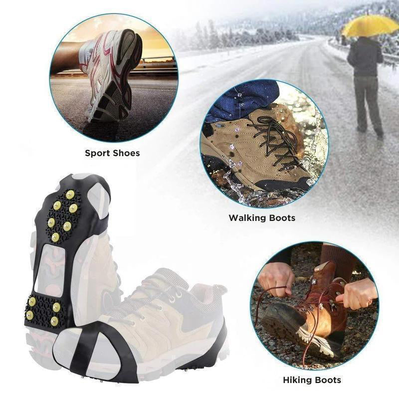 BowLift | Traction Cleats Ice Snow Grippers Non-Slip Silicone