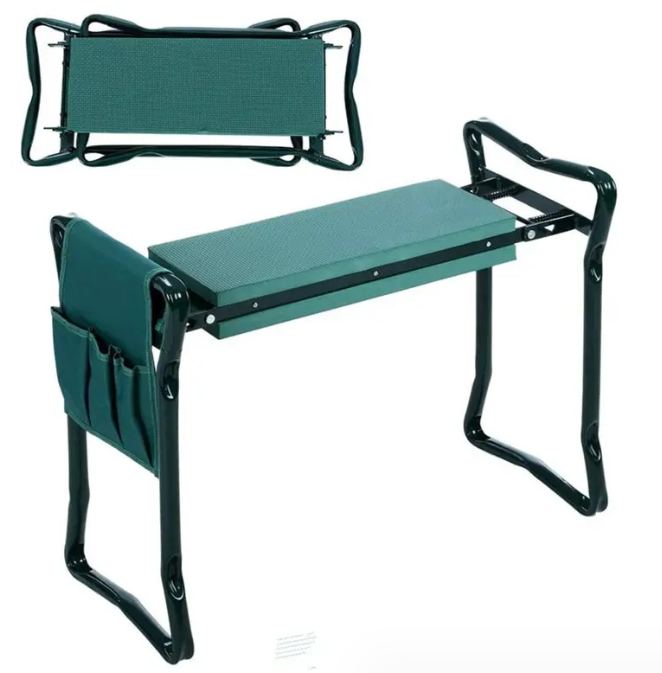 BowLift | Garden Stool with Bag – Collapsible Seat and Workspace for Gardening