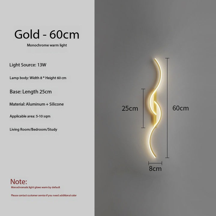 Minimalist Luxury LED Wall Sconce - Multiple Sizes, Finishes, and Dimming Options