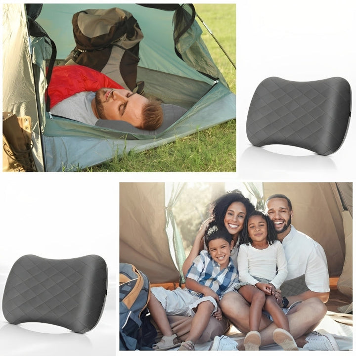 Ergonomic Neck Support – Inflatable & Lightweight – Eases Neck Pain – Compact for Flights & Train Bowlift