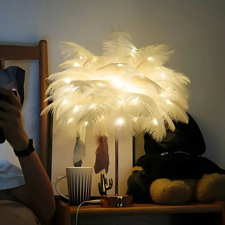 Atmospheric Feather Palm Tree Lamp - LumaPalm | Bowlift