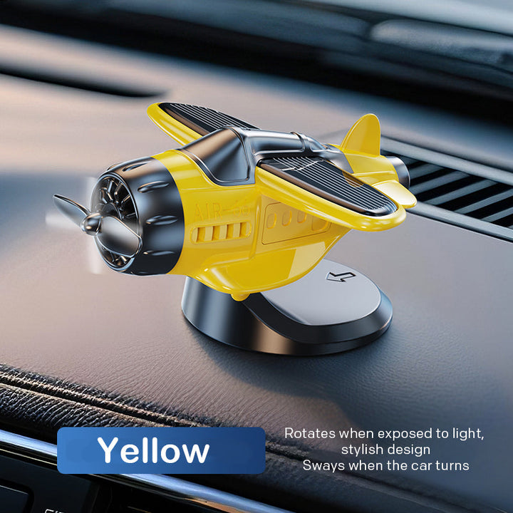 BowLift | Solar powered airplane shaped car ornaments