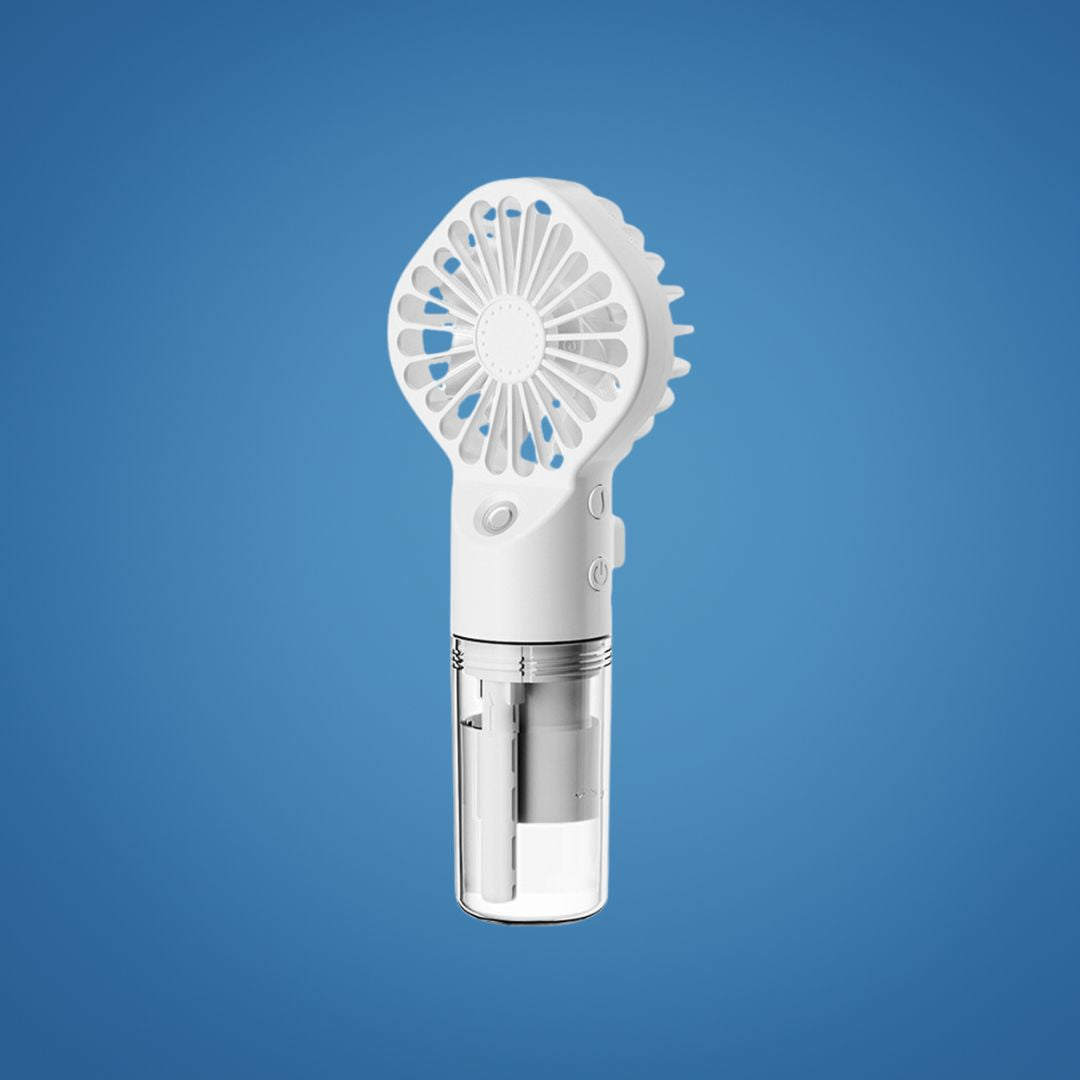 Portable Cooling Mist Spray – Transparent Tank – USB Rechargeable – Beat Heat & Stay Cool Outdoors Bowlift