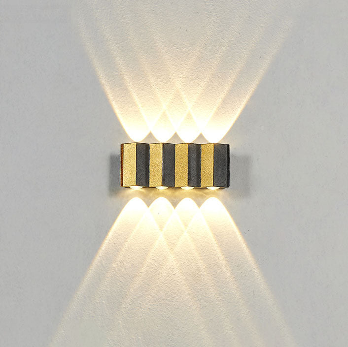 BowLift | Modern Light Luxury Golden Aluminium Outdoor Waterproof Terrace LED Wall Light Lamp