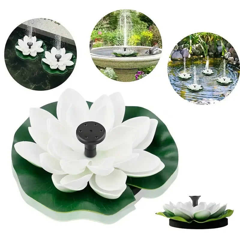 BowLift | Lotus Shaped Solar Fountain Pond Decorative
