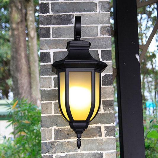 Modern European Minimalist Aluminum Alloy Square Outdoor 1-Light Wall Sconce Lamp | Bowlift