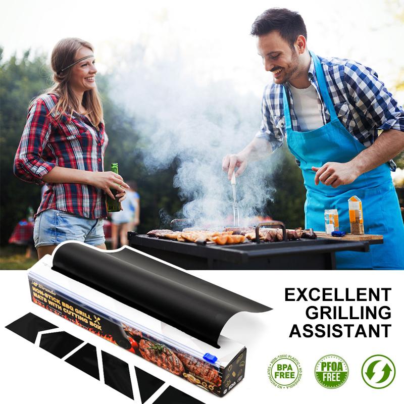 BowLift | Non-stick BBQ grill mats with cutting box