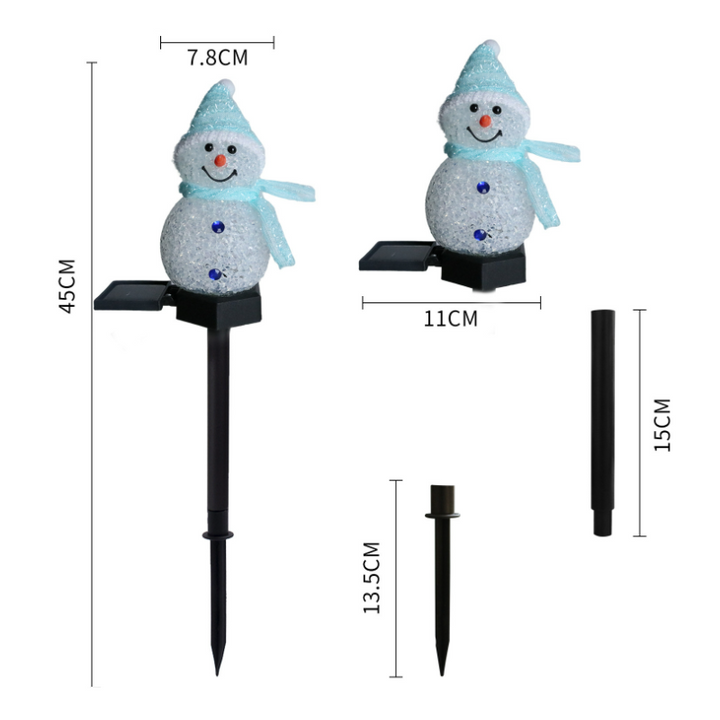 Solar light snowman | Bowlift