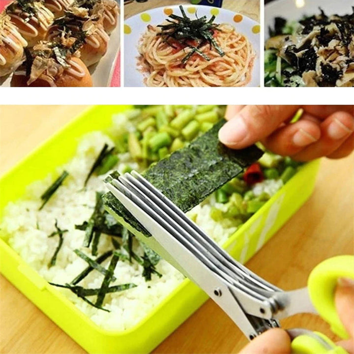 5 Layers Stainless Steel Multifunctional Kitchen Scissors | Bowlift