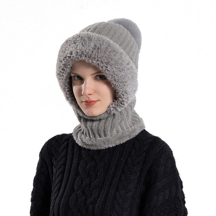Women's knitted hat in autumn and winter | Bowlift