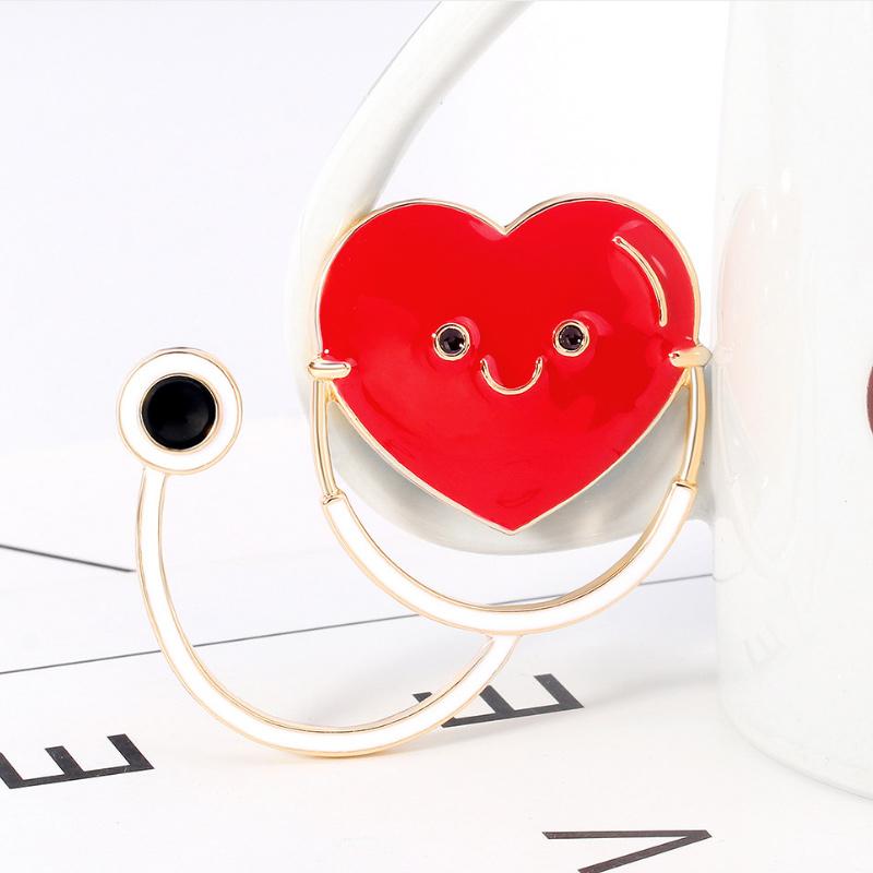 BowLift | Love Heart Stethoscope Mini Brooch