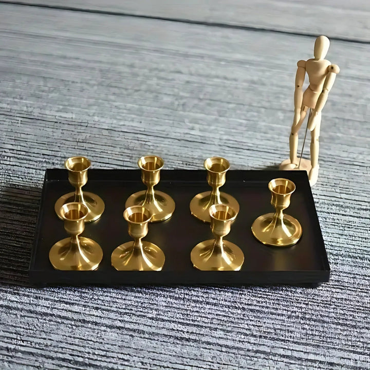 BowLift | Shimmering Vintage Candle Holder | 2pc Set