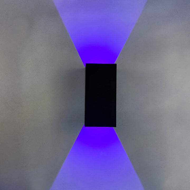 Modern Smart Square APP Dimming Waterproof LED Wall Sconce Lamp | Bowlift