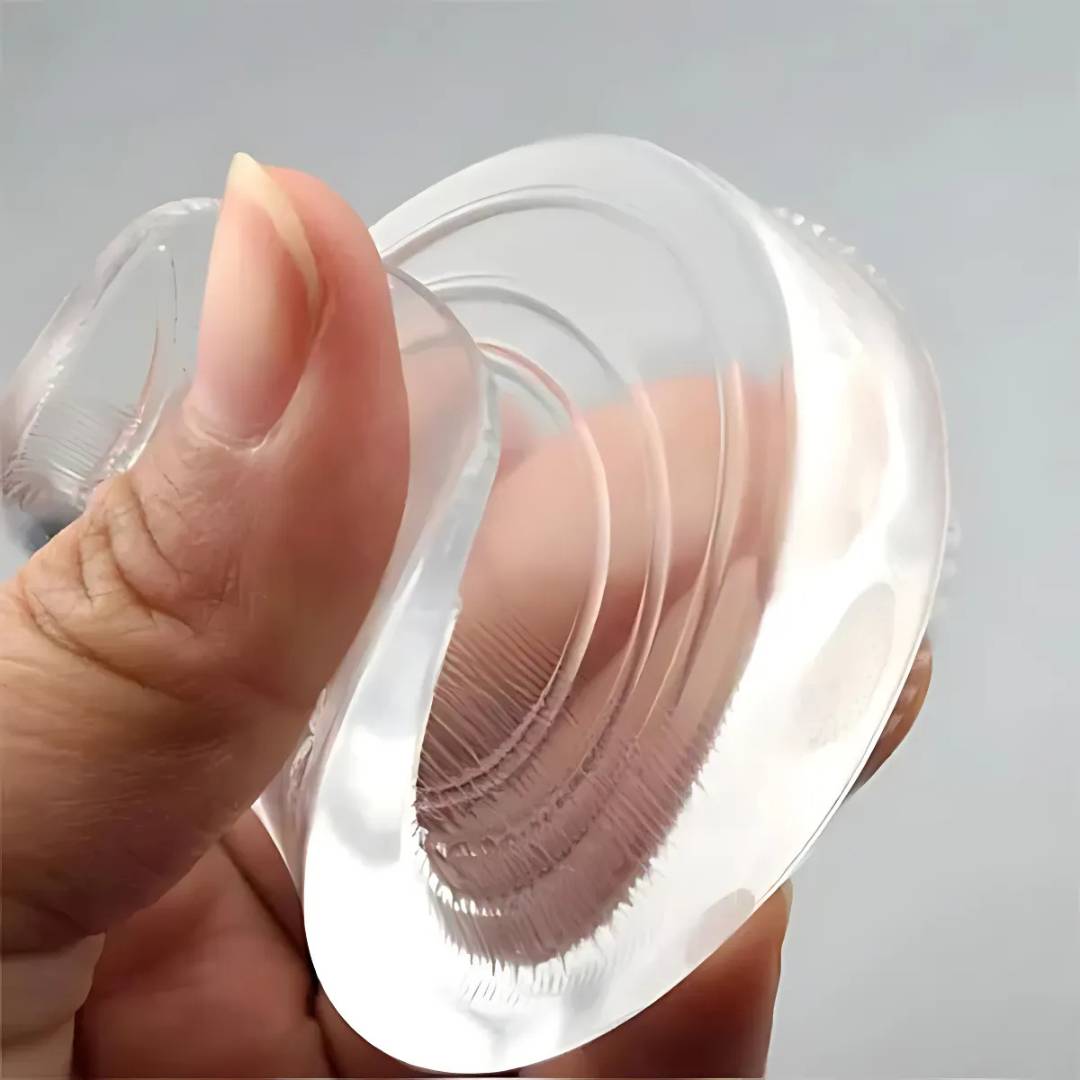 LiftComfort Silicone Gel Heel Lifting Inserts | Height Increase - Pain Relief for Plantar Fasciitis - Shock Absorption - Better Posture Bowlift
