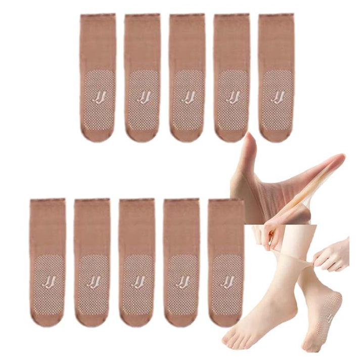 BowLift | Invisible, non-slip crystal silk socks for spring and summer