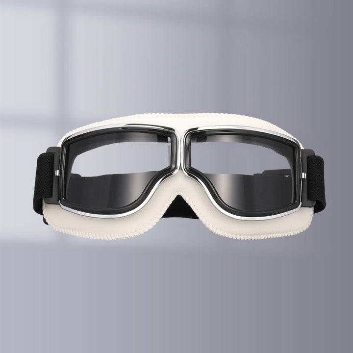 BowLift | RoadRider | Vintage Motorcycle Goggles with Interchangeable Lenses and Comfort Padding