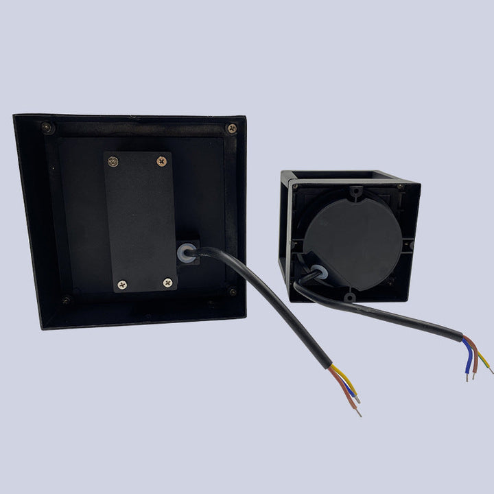 Modern Minimalist Waterproof Square Aluminum Acrylic LED Outdoor Wall Sconce Lamp For Garden | Bowlift