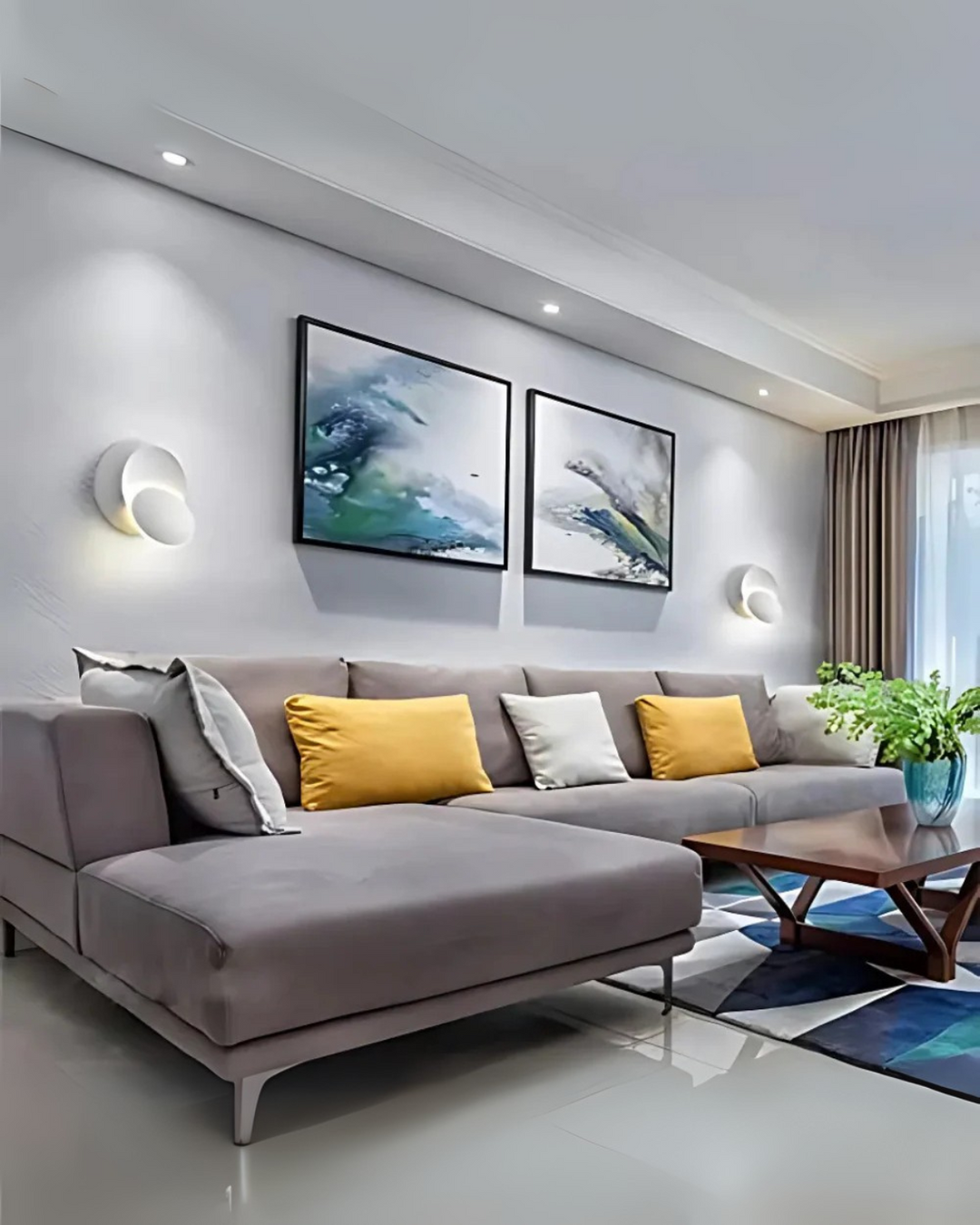 BowLift | Modern Wall Lamp with Halo Light Circle Ambient Lighting