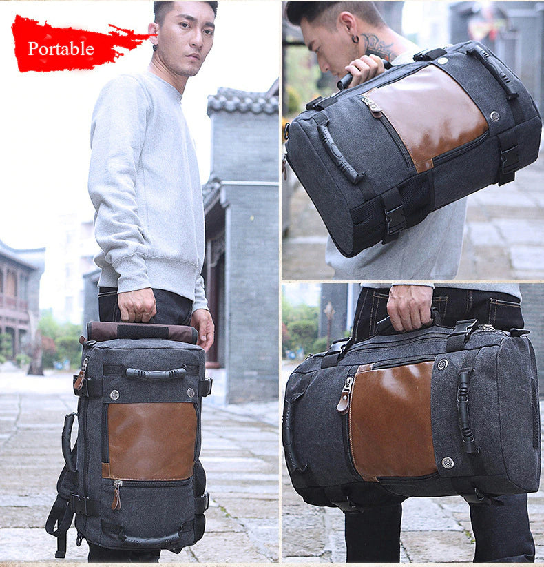 BowLift | Men Canvas Multifunctional Travel Backpack