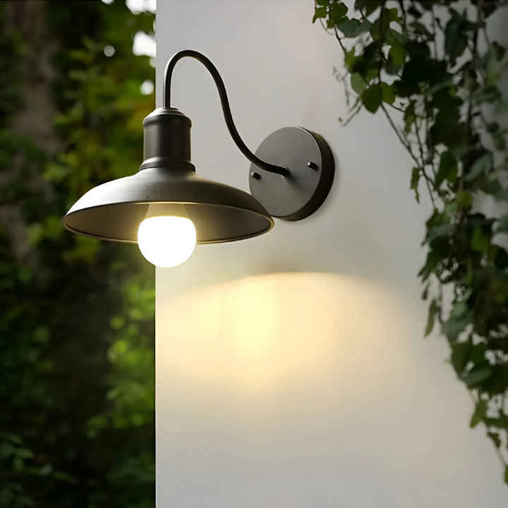BowLift | Antique Brass IP65 Waterproof Outdoor Wall Lamp