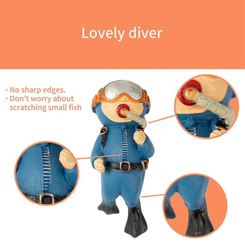 BowLift | Lovely Diver Aquarium Fish Tank Decorations