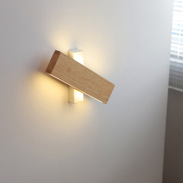 BowLift | Wall Light With Rotatable Wood LED Design