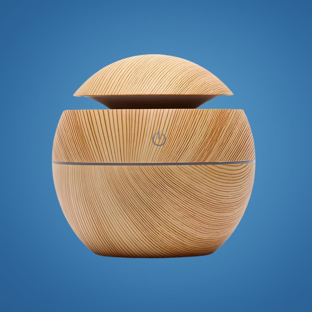 Gentle Quiet Mist & LED Night-Light – Wood Finish – Relieve Dry Air Improve Sleep Boost Comfort Bowlift