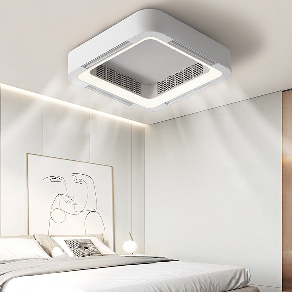 BowLift | Modern Blade-less Ceiling Fan with LED Lighting and Chandelier
