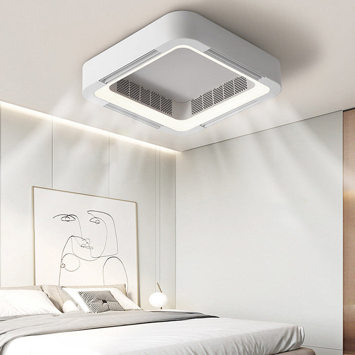 BowLift | Modern Blade-less Ceiling Fan with LED Lighting and Chandelier